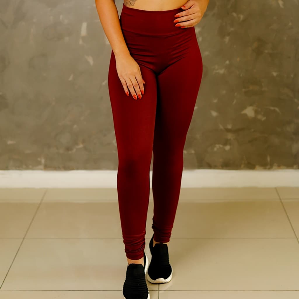 Calça Legging Esportiva Treino Academia Feminina Cintura Alta Suplex