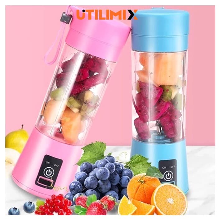 Mini Liquidificador Portátil Shake Take Juice Cup 6 Lâminas Recarregável