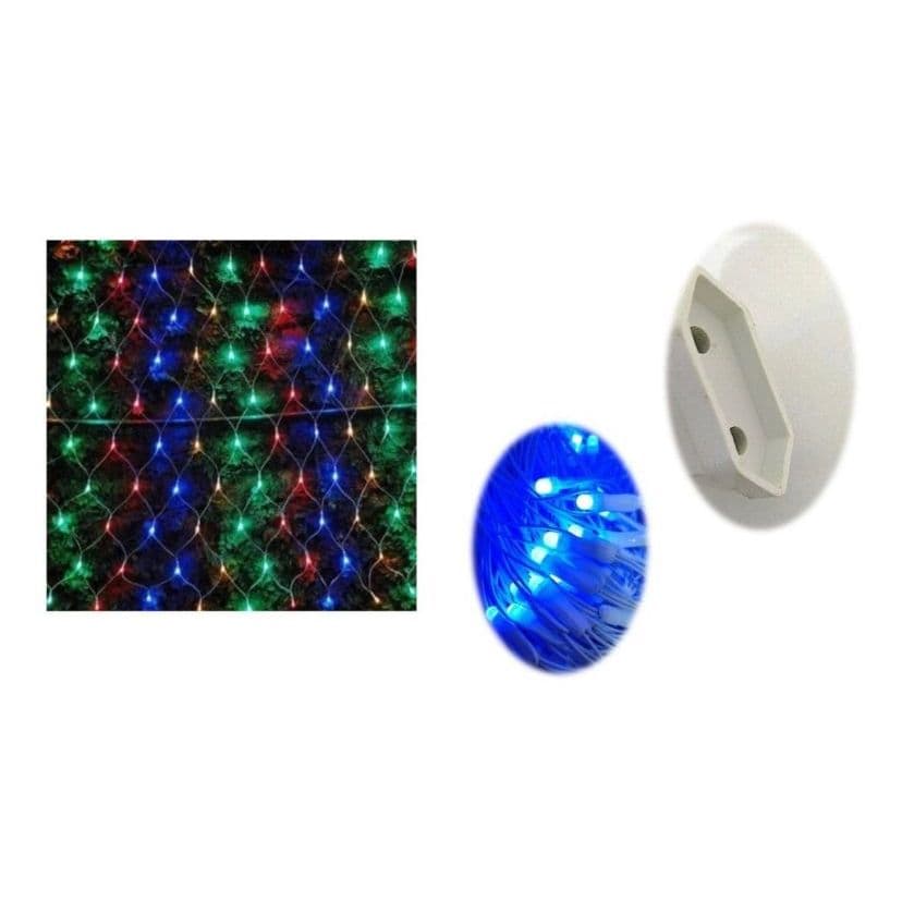 Rede 204 super leds coloridos cachoeira 2x2m 127v