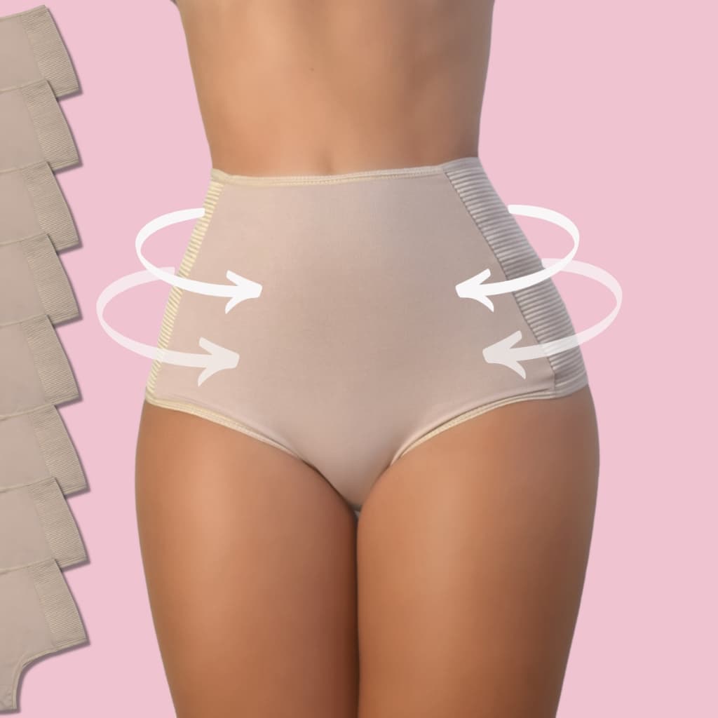 Kit 8 Calcinhas Cinta Modeladora Compressora Culote e Cintura - VIÉRE