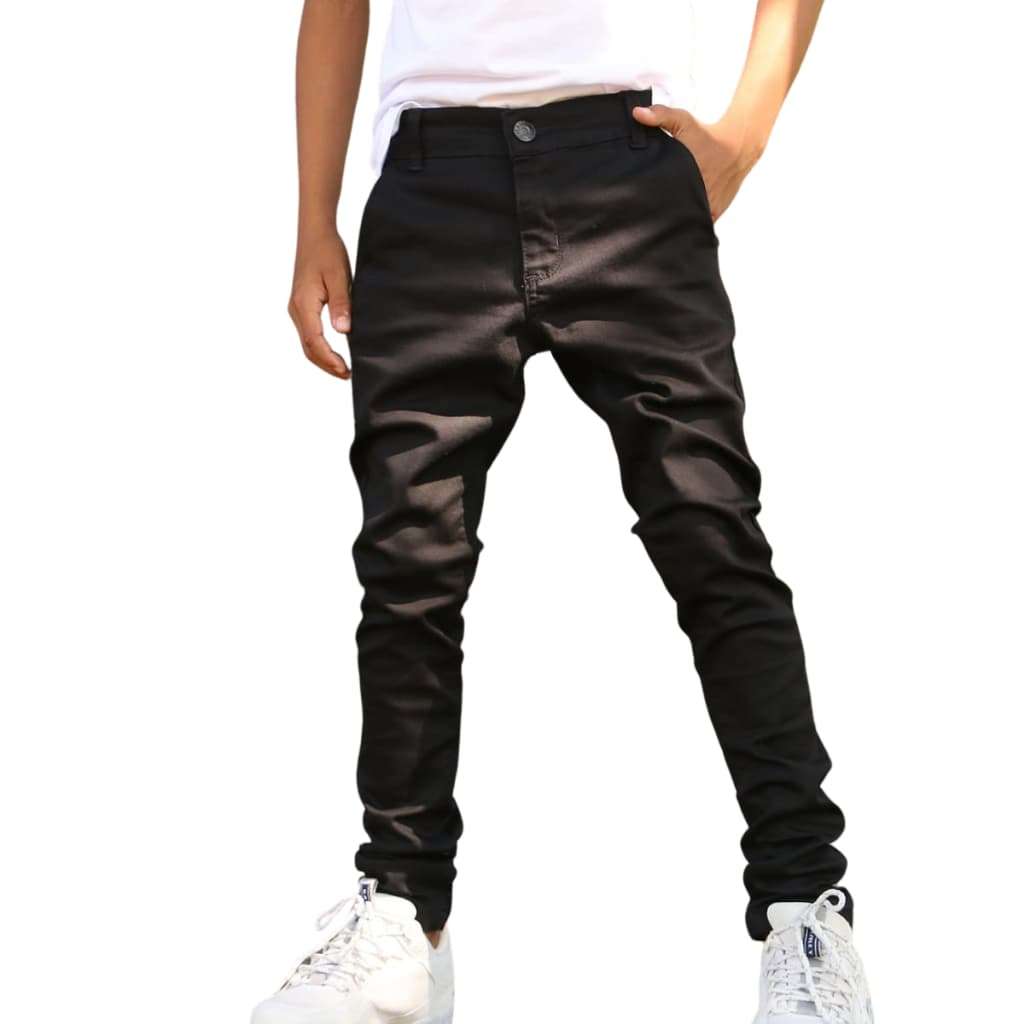 Calça Masculina Infantil Juvenil Esporte Fino    Social Sarja Brim