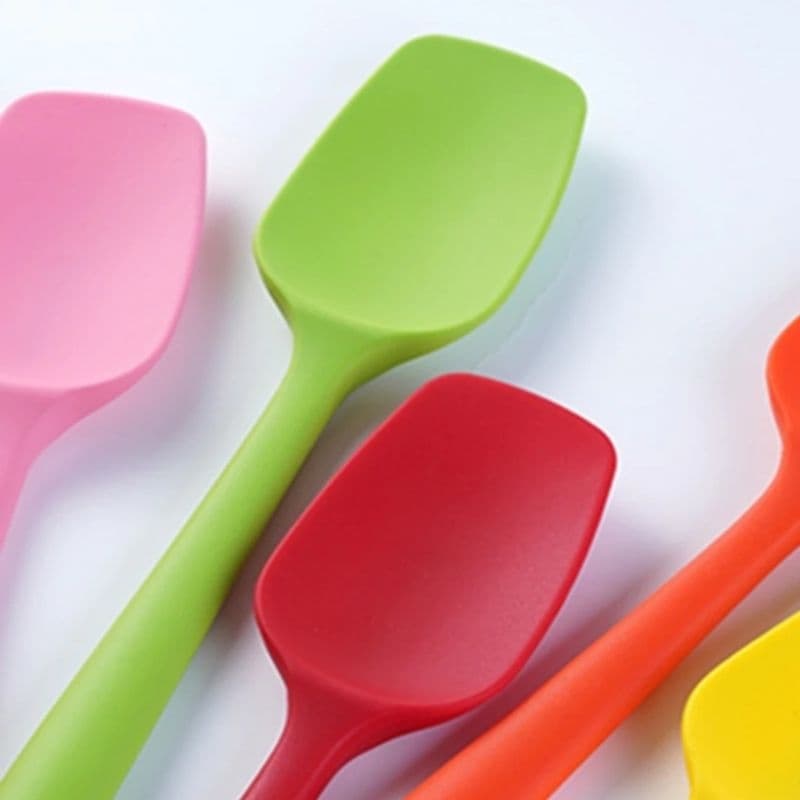 Kit Essencial para Cozinha: Colher, Espátula e Pinel Degustação Misturar Ingredientes Untar Decorar Espalhar