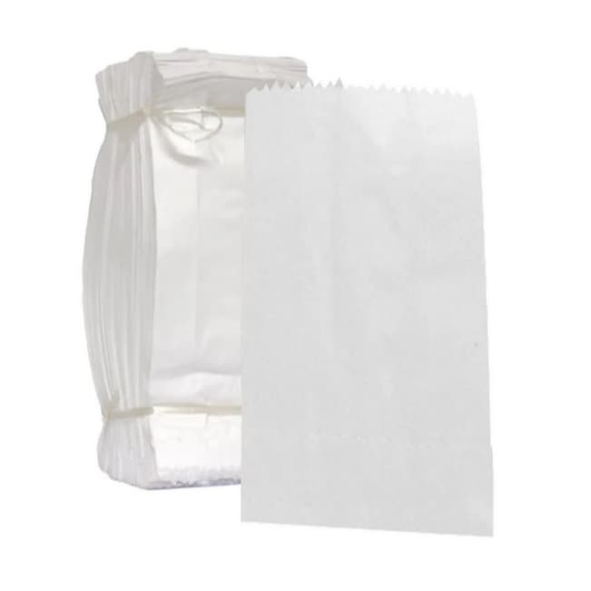 Saco de Papel Branco Viagem/Devlivery 500 gr 14x19 Servir Lanche, Saldados Comercio 500 Unidade