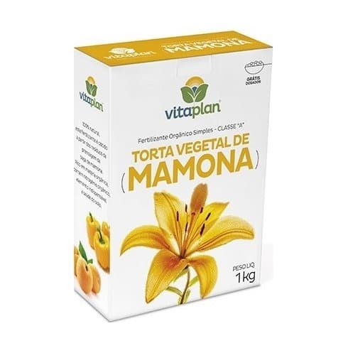 1Kg Torta de Mamona Puro Fertilizante Orgânico 100% Natural Adubo Plantas Hortas Suculentas