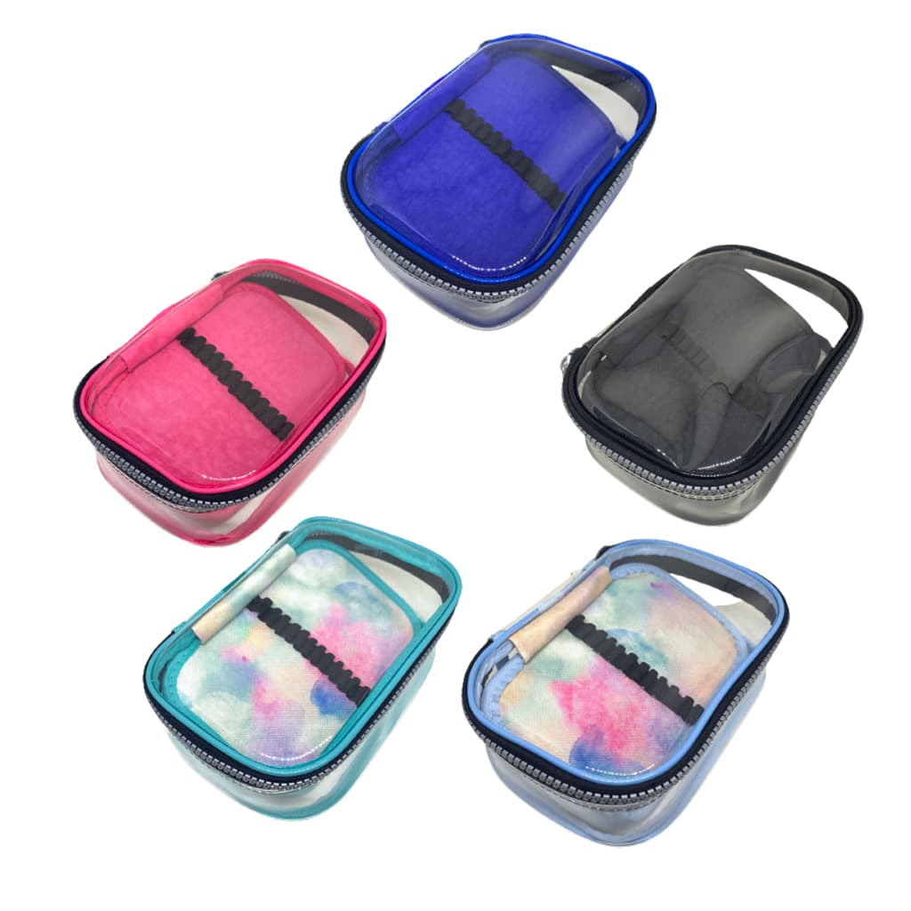 Estojo 100 Pens Jumbo Box Transparente Com Divisória Elástico Fizz