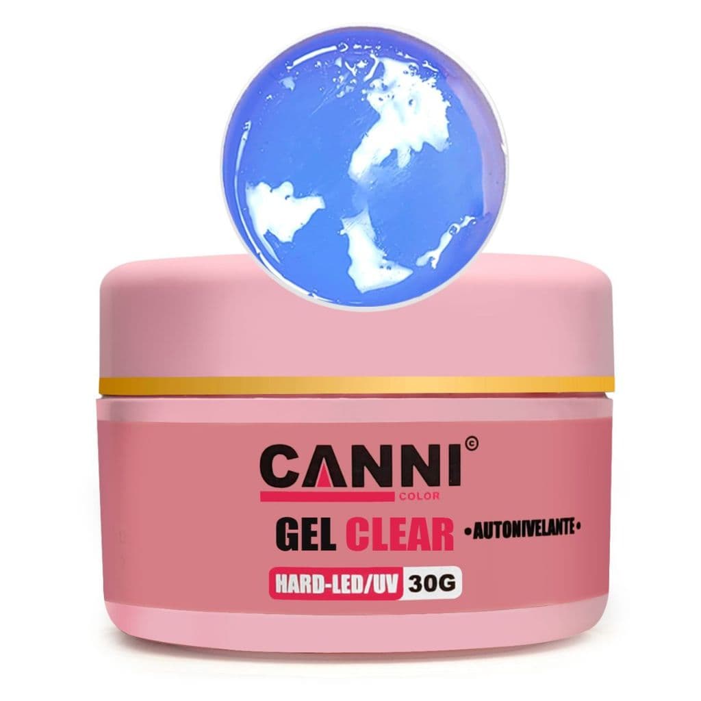 gel led/uv unhas clear autonivelante 30g canni color