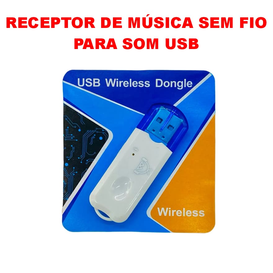 Adaptador Receptor De Música Sem Fio Para Som Usb - Usb Bluetooth Dongle