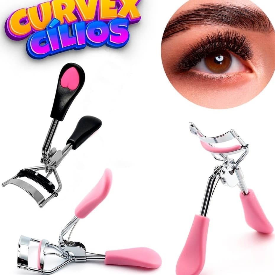 Curvador De Cílios Curvex Profissional Cores Sortidas