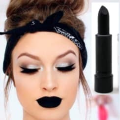 Kit com 3 Sombra Flor Batom Matte Preto