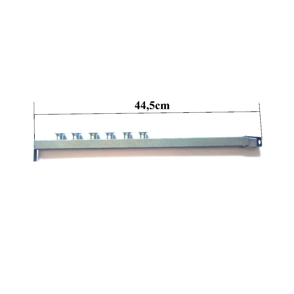 Kit Gás Queimador Churrasqueira Bafo Alta Pressão 44,5cm 6 caulins  APOLO 10