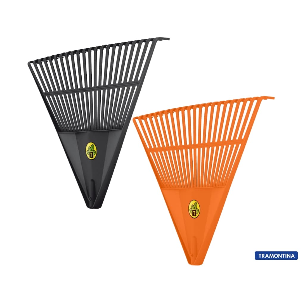 Vassoura Rastelo Plastico Para Jardim 22 Dentes Tramontina Sem Cabo