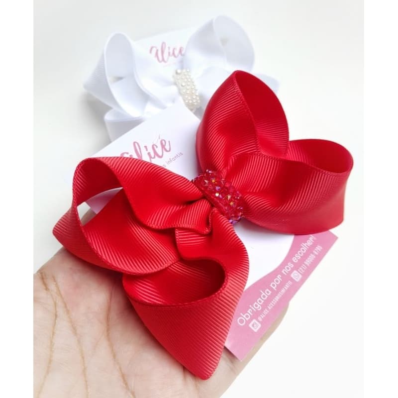 Laço Boutique/ laço de natal/ laço G / laço festas/ Laço Branco / Laço vermelho