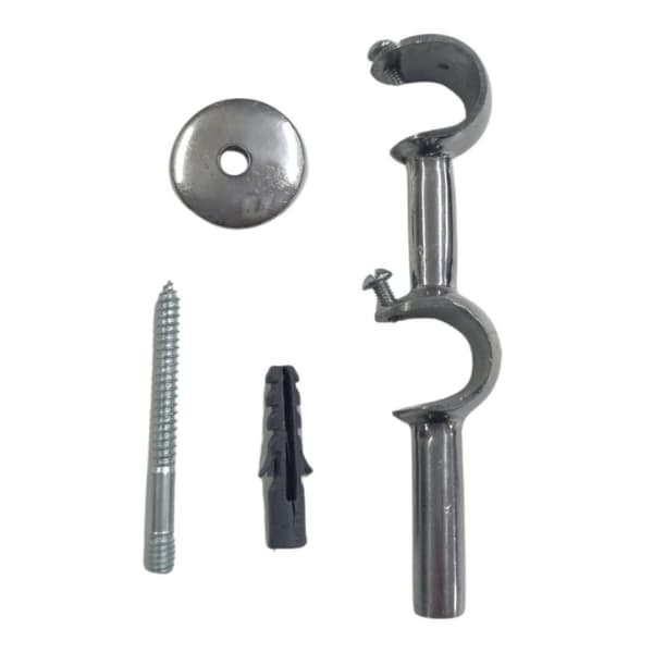 Suporte Duplo De Cortina Para Varão Ferro 19/19mm