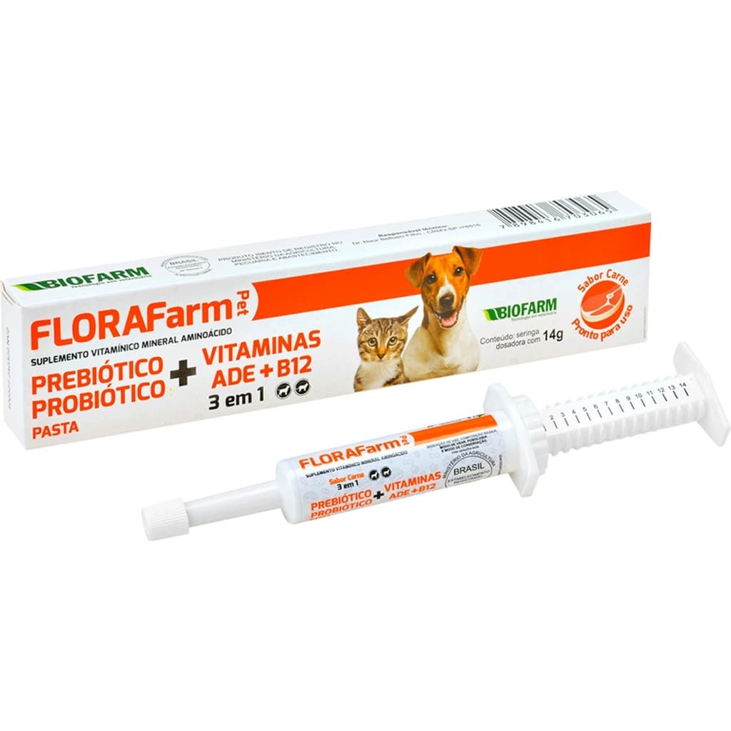 FLORAFARM PET 14 GR - probiótico Pet - Biofarm