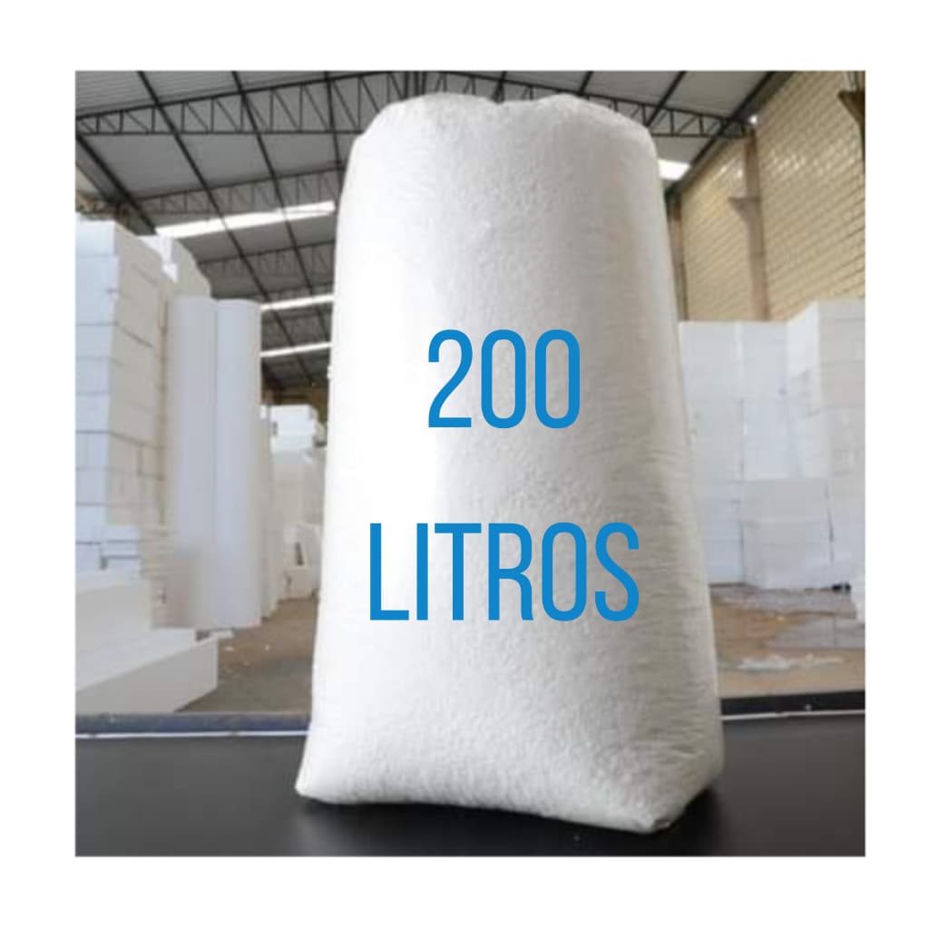 Flocos Isopor Triturado para Enchimento de Pufe e Almofadas
