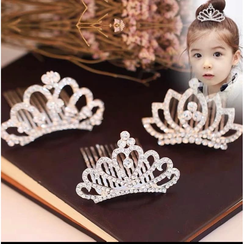 1 Coroa Pente Penteado Festa Infantil Casamento