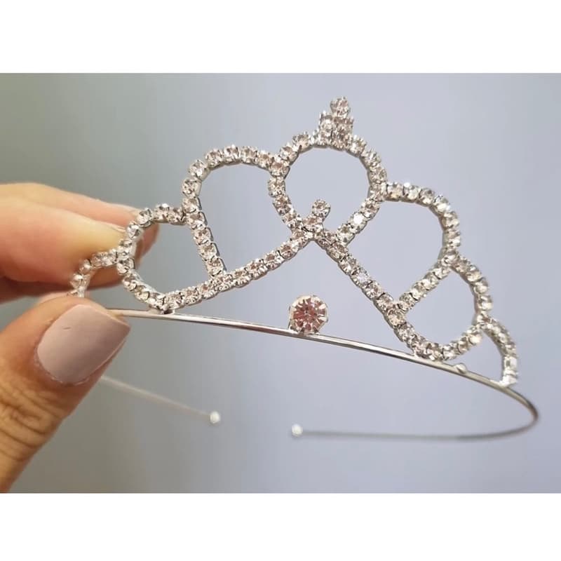 COROA TIARA NOIVA NOIVINHA + kit com 3 BRINCOS