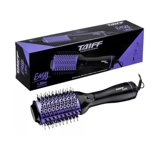 Escova Secadora Taiff Easy Oval Cerdas Nylon Modeladora 127w