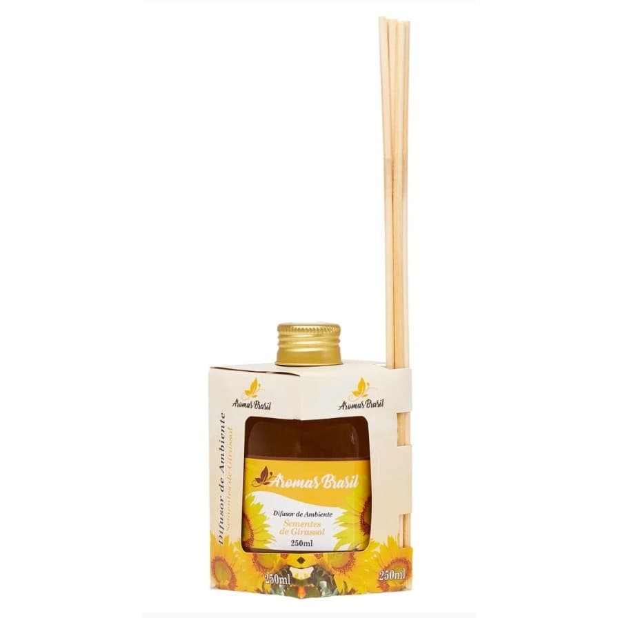 Difusor de Ambiente Aromas Brasil Casa Perfumada Vários Aromas 250 ml Sementes de Girassol
