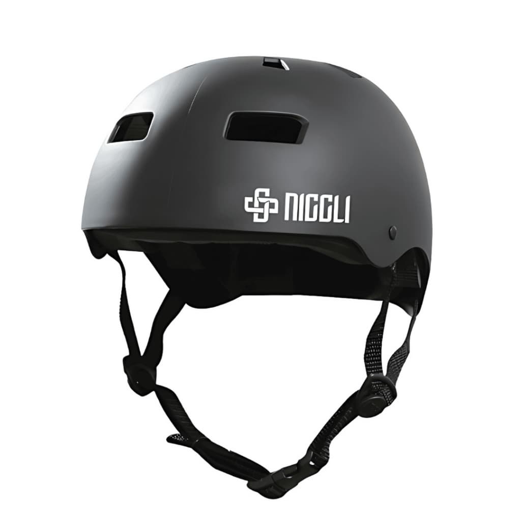 Capacete de Proteção Preto Iron Pro N1 Fosco para Skate e Patins