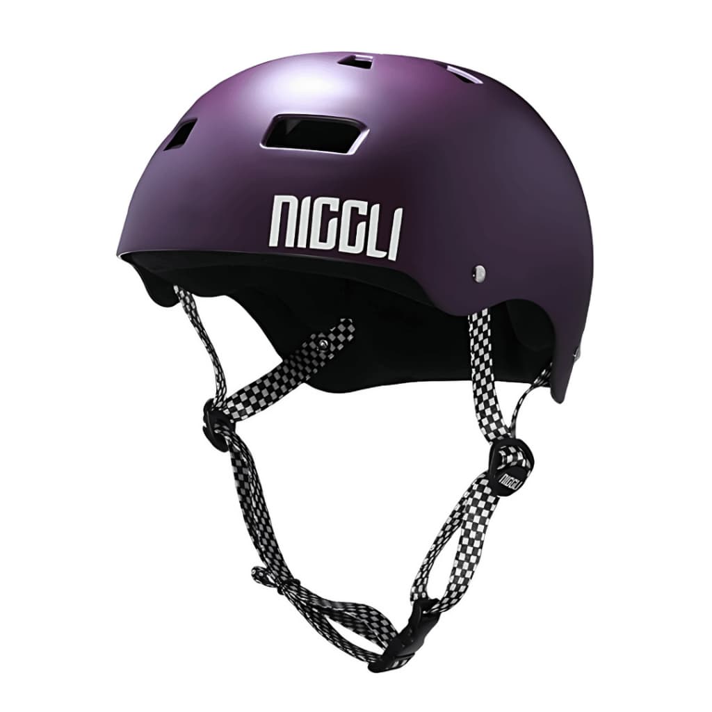 Capacete Roxo Fosco Iron Profissional Para Patins E Skate