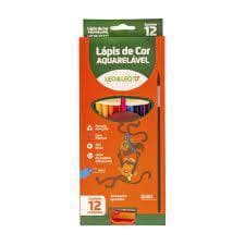 Kit Escolar Com 12 Pecas Lapis De Cor Leo E Leo apontador,pincel