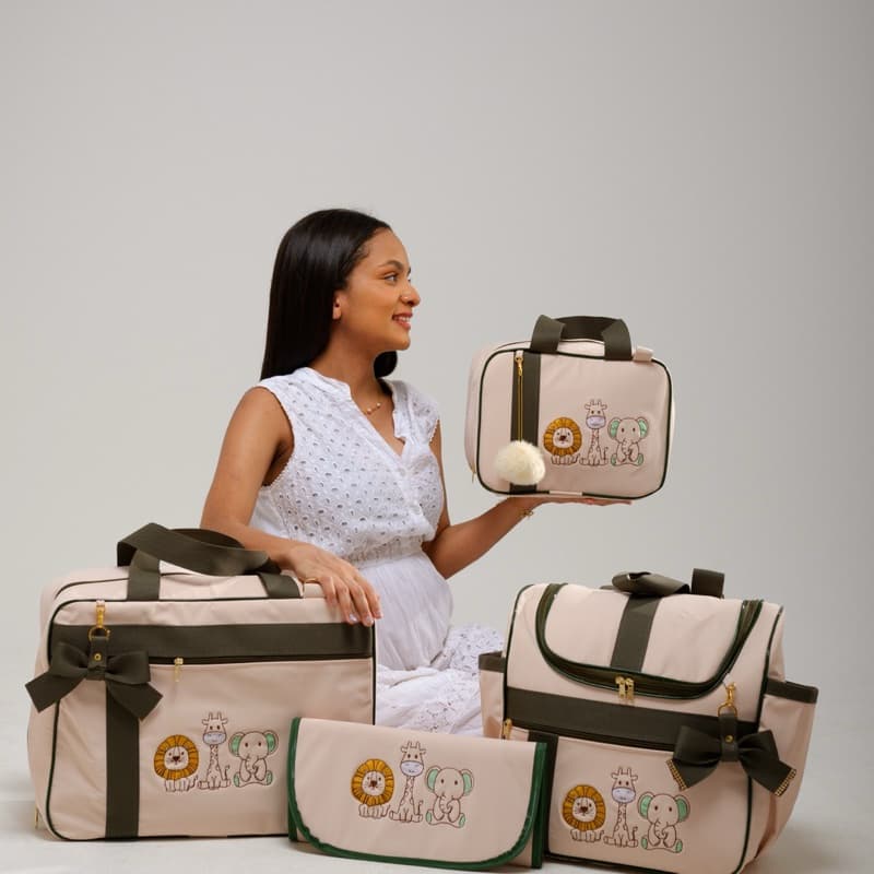 Bolsa Maternidade Safari Menino Personalizada Kit Bolsa Maternidade Personalizada Safari