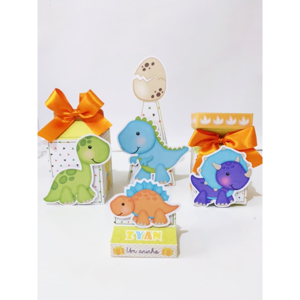 kit Festa Lembrancinhas Personalizadas Dinossauro Baby 2 - Caixinhas Personalizadas - Papelaria Personalizada