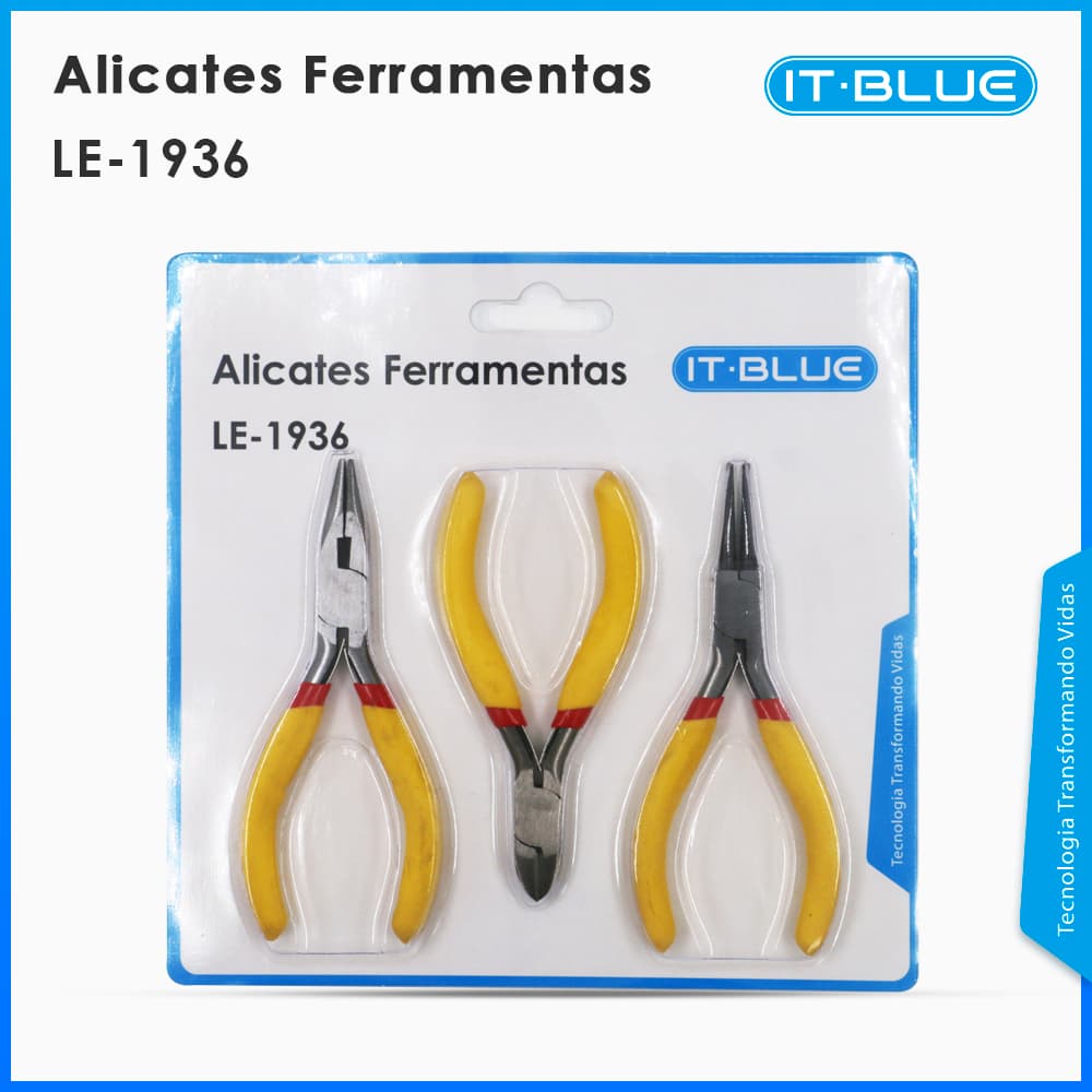 Mini Alicate Universal Meia Cana Diagonal Bico Redondo Artesanato LE-1936