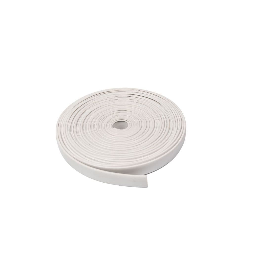 Fita de borda flexivel Perfil U 16mm branca rolo 5 metros POPMOV