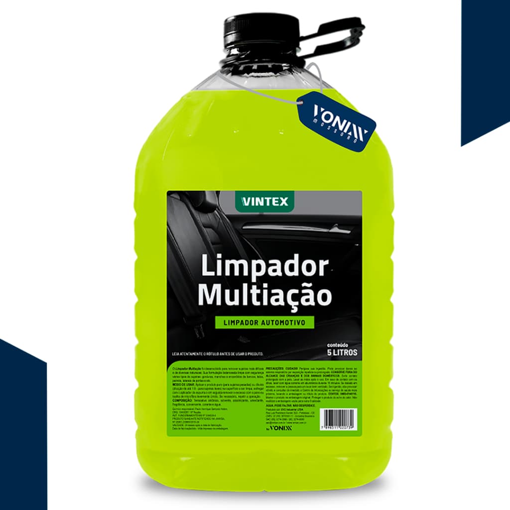 Limpador Multiação  Vintex 5 Litros Produto IPC Para Plástico Painel Estofados