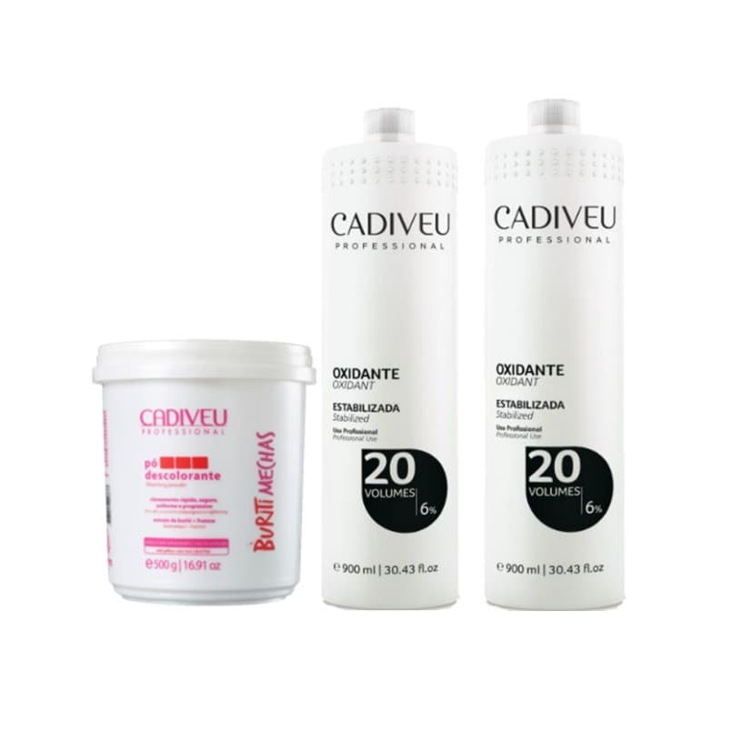 Cadiveu Kit Buriti Mechas Pó Descolorante e 2 Oxidante 20 Vol.