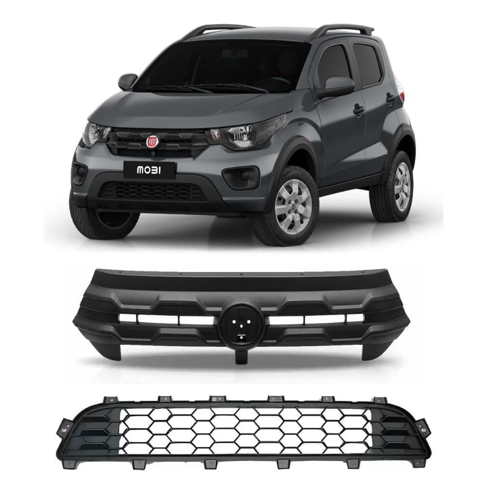 Grade Dianteira Fiat Mobi Way 17 18 19 Completa Original