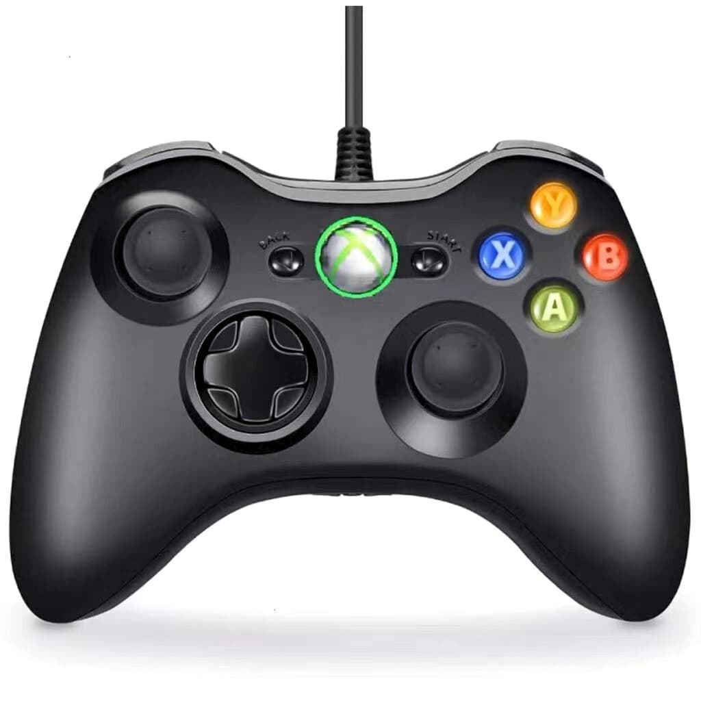 Controle De Xbox 360 Com Fio Para Video Game e PC/ Fat E Pc Joystick Jogo