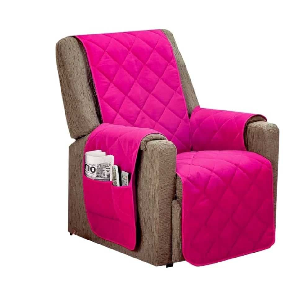capa para poltrona 1 lugar com braço PINK 1 peça varias cores