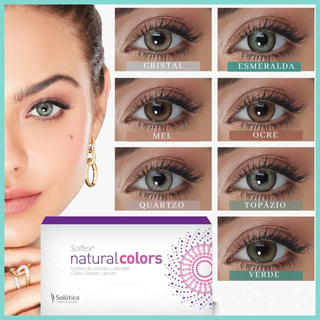 Lentes Solflex Natural Colors Mensal - Com Grau - Solótica