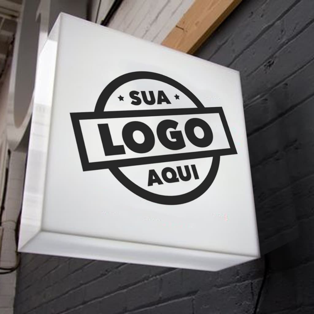Luminoso Led Personalizado Sua Marca para Fachada Frente e Verso Letreiro Loja Comércio em Geral