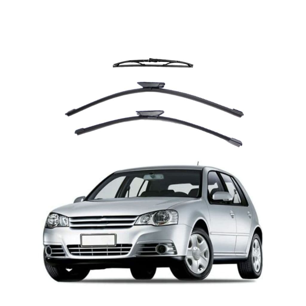 Kit Palheta Limpador Parabrisa Proteção Chuva Volkswagem VW Golf 2007 à 2014