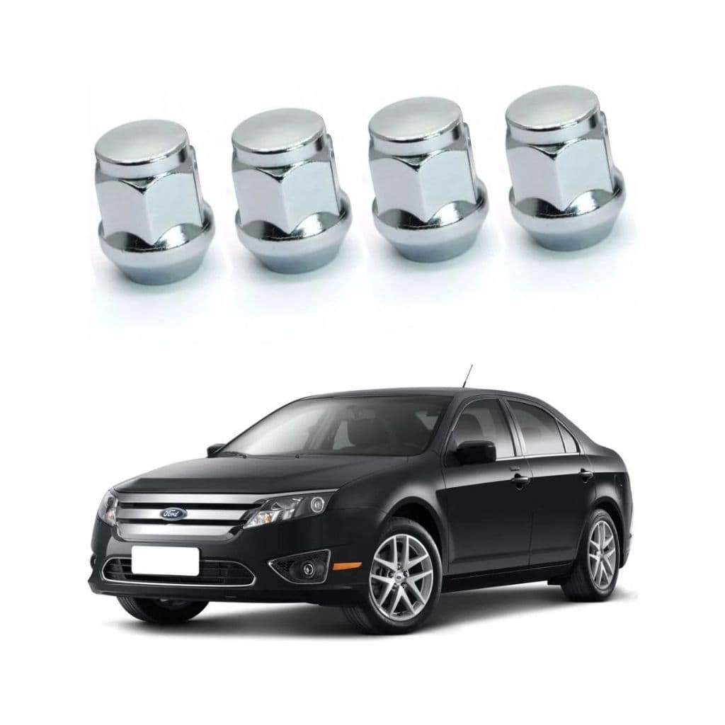 Kit 4 Porca Cromada Roda Ford Fusion 2008 2009 2010 2011 12