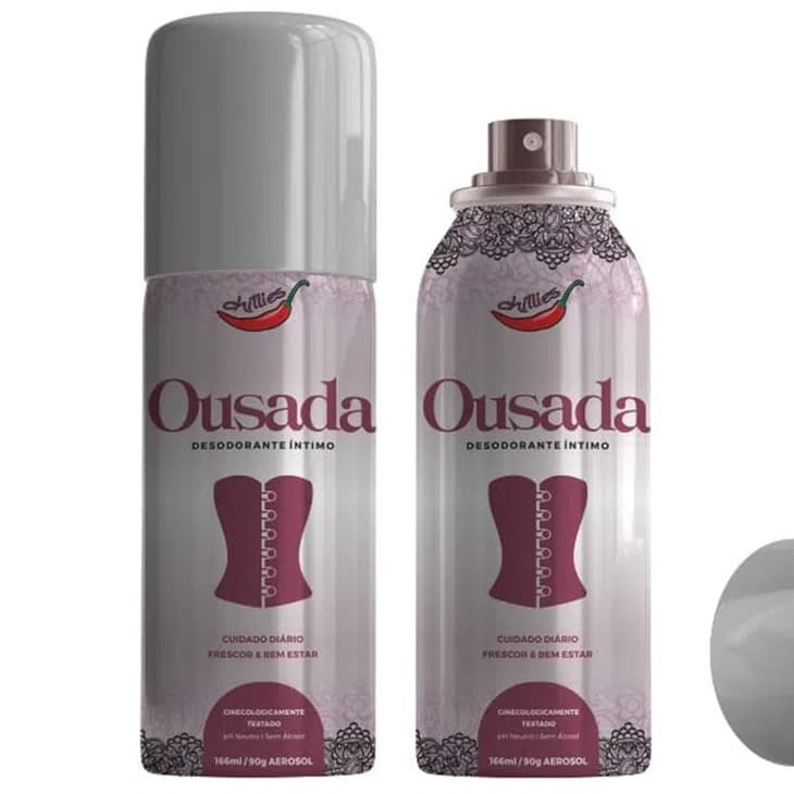 Desodorante Intimo Feminino Antitranspirante Spray Ousada Chillies
