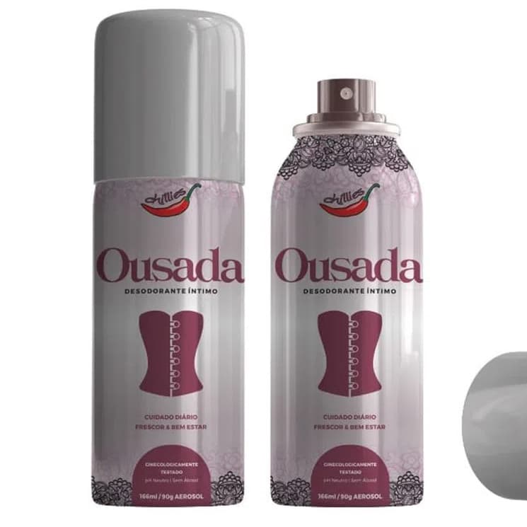 Desodorante Íntimo Feminino Aerosol Refrescante Chillies