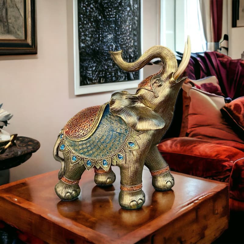 Elefante Indiano Gigante Enfeite Decorativo Luxo Sorte Top