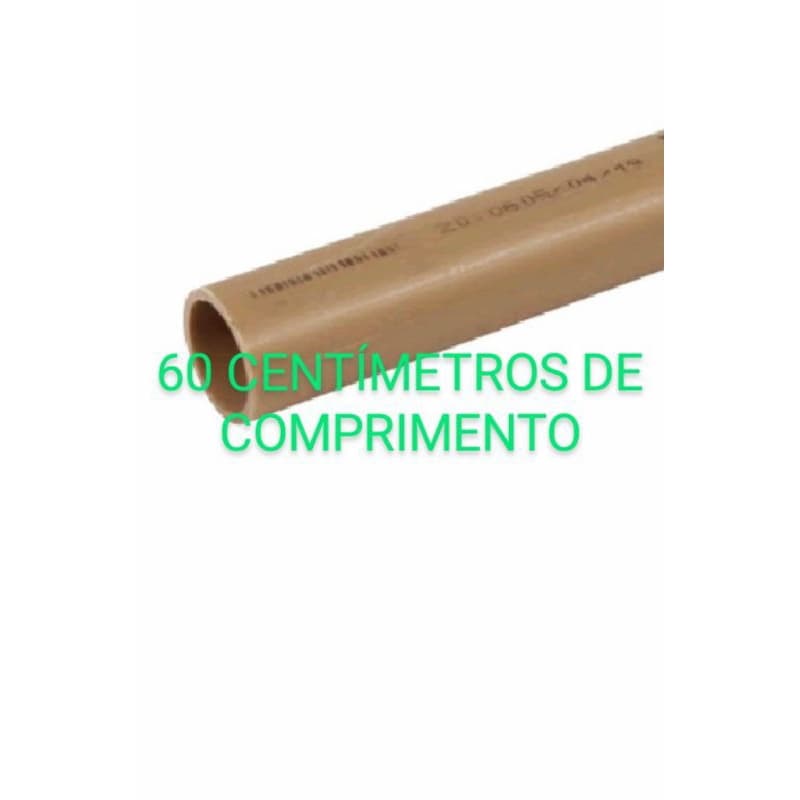 TUBO DE PVC  (SOLDAVEL MARROM ) COM 60 CENTÍMETROS 3/4 (25 mm)