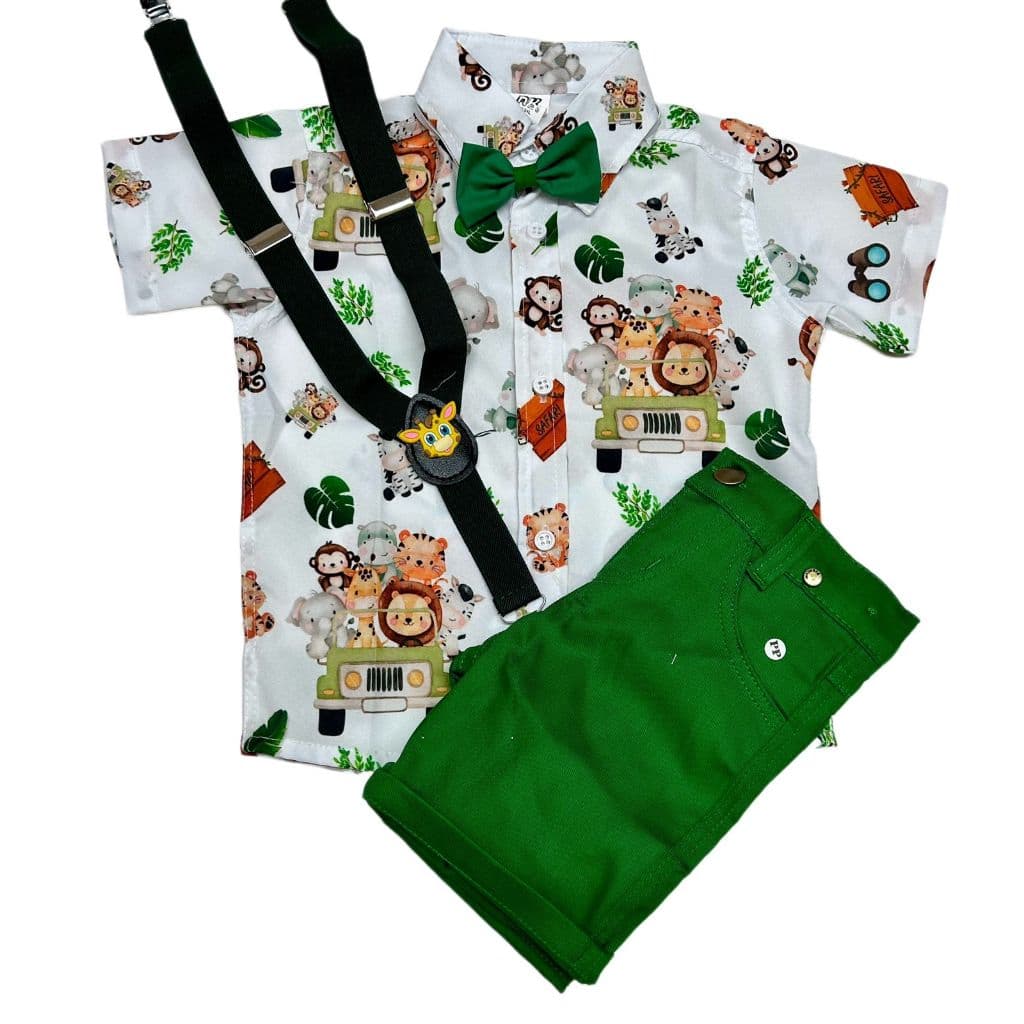 CONJUNTO SAFARI AQUARELA BABY BICHOS FLORESTA LINDO ENVIO IMEDIATO