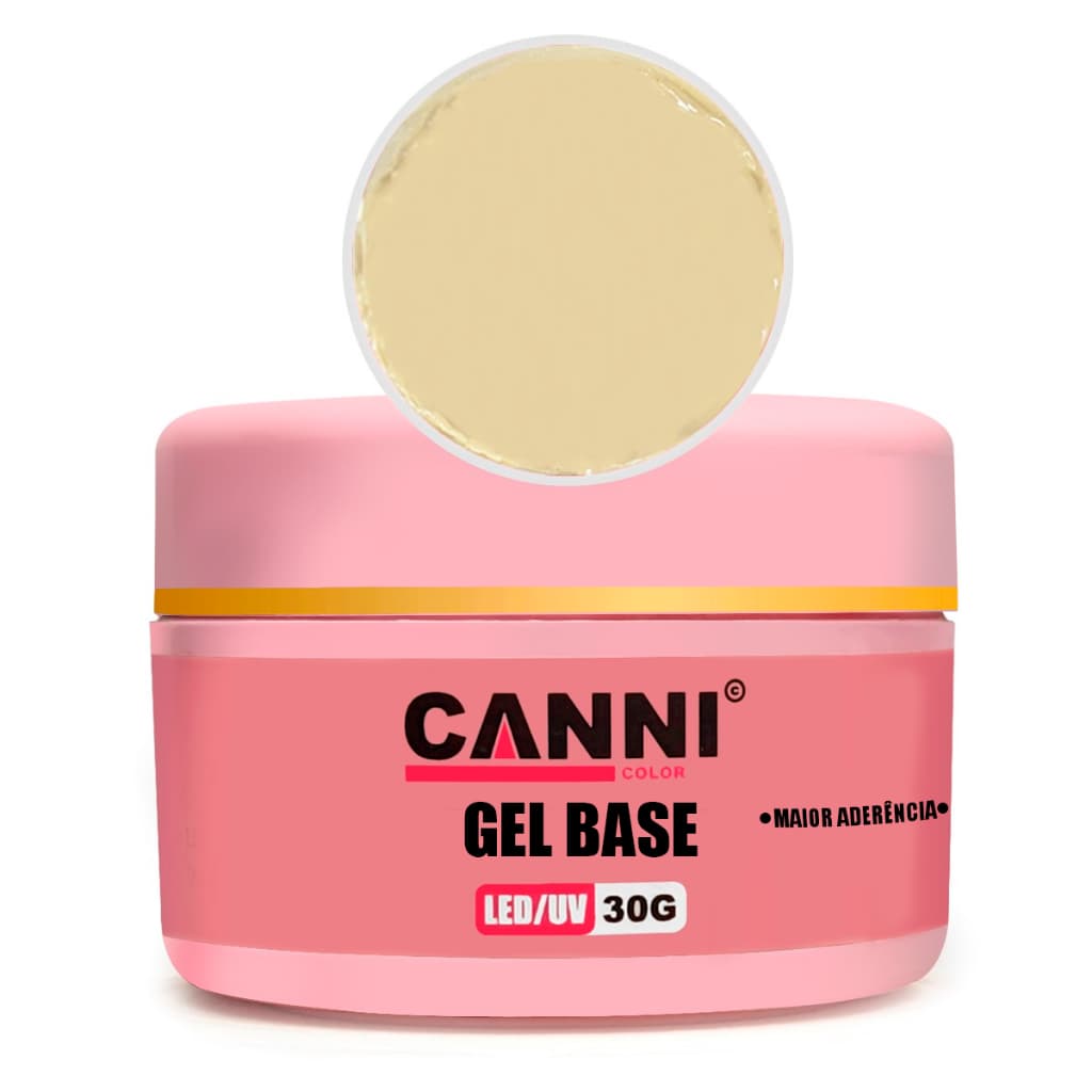 Gel Base Led Uv 30g Maior Aderência Alongamento de Unhas Com Anvisa -CANNI COLOR