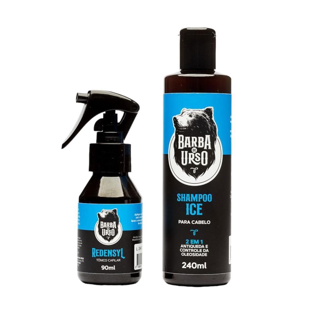 Kit Shampoo xampu Anti Queda capilar e Anti oleosidade + Tônico Capilar Redensyl crescimento e fortalecimento dos cabelo