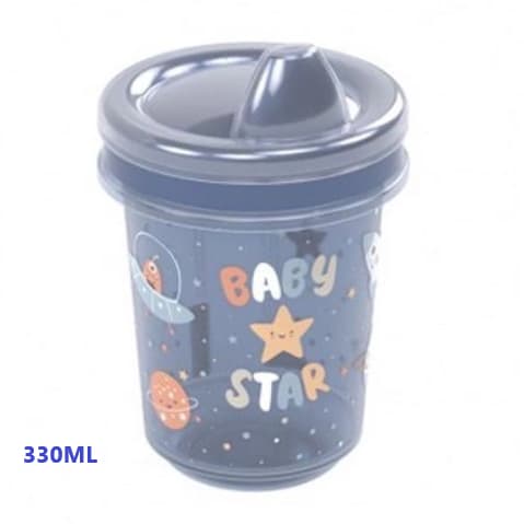 Copo Infantil Trio Sem Alça Decorado 330Ml - Plasútil