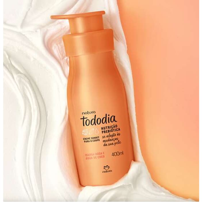 Creme Sorbet Desodorante Nutritivo Para o Corpo Tododia Manga Rosa e Água de Coco