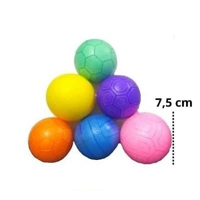 Mini Bola De Vinil Dente De Leite Futebol Kit C/ 12