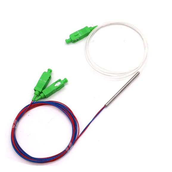 Splitter Óptico Divisor De Sinal 1x2 Com Conector Sc/Apc Conectorizado Desbalanceado